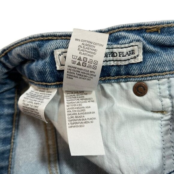 Lucky Brand Women's Exposed Button Fly Bridgette Cropped Flare Jeans Size 4/27 - Picture 5 of 11